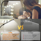 Dimmable LED Floor Lamp – Adjustable Gooseneck Stand for Reading and Office