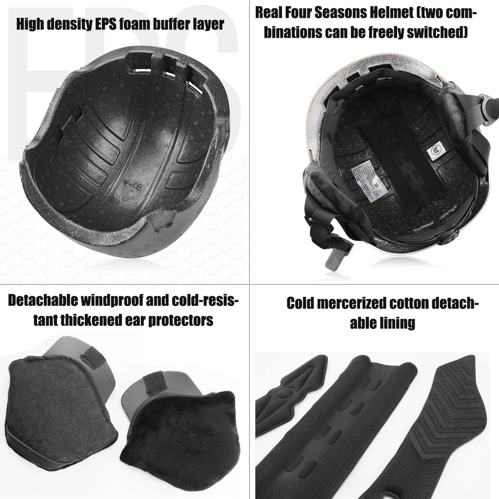 Cycling Helmet with Goggles – Protective MTB Gear for Adults