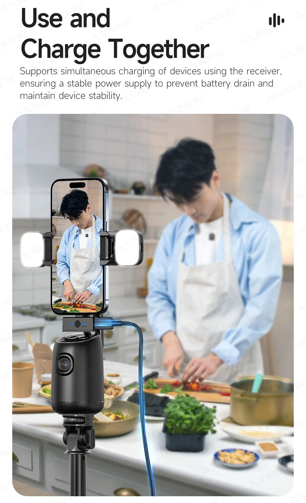 Wireless Lavalier Microphone – ENC Noise Cancelling for iPhone and Android