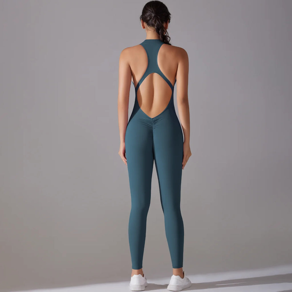 Tummy Control Bodysuit – Push-Up Sculpting Shapewear for Gym Fitness
