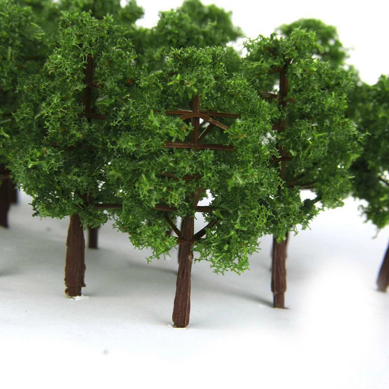 7cm Model Train Trees – Miniature Scenery for Architectural Dioramas
