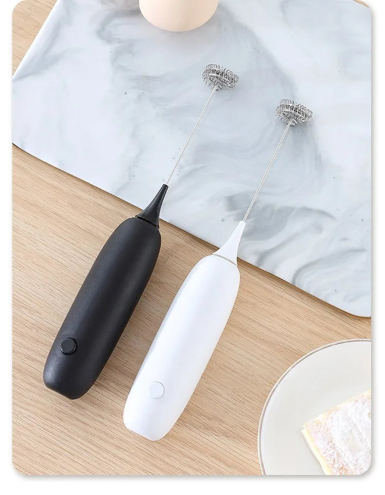 Handheld Electric Milk Frother – Automatic Kitchen Whisk for Coffee Foaming