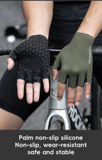 ROCKBROS Half Finger Cycling Gloves – Shock-Absorbing MTB Gear for Summer