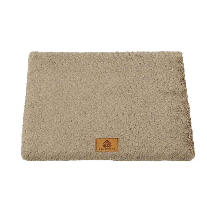 Orthopedic Foam Dog Bed – Removable Faux Fur Cover for Crates