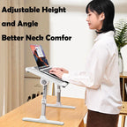 Adjustable Book Stand – Multifunctional Laptop Holder for Reading and Study
