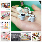 Miniature Resin Coffee Cups – Kawaii DIY Craft Decor for Phone Case Art
