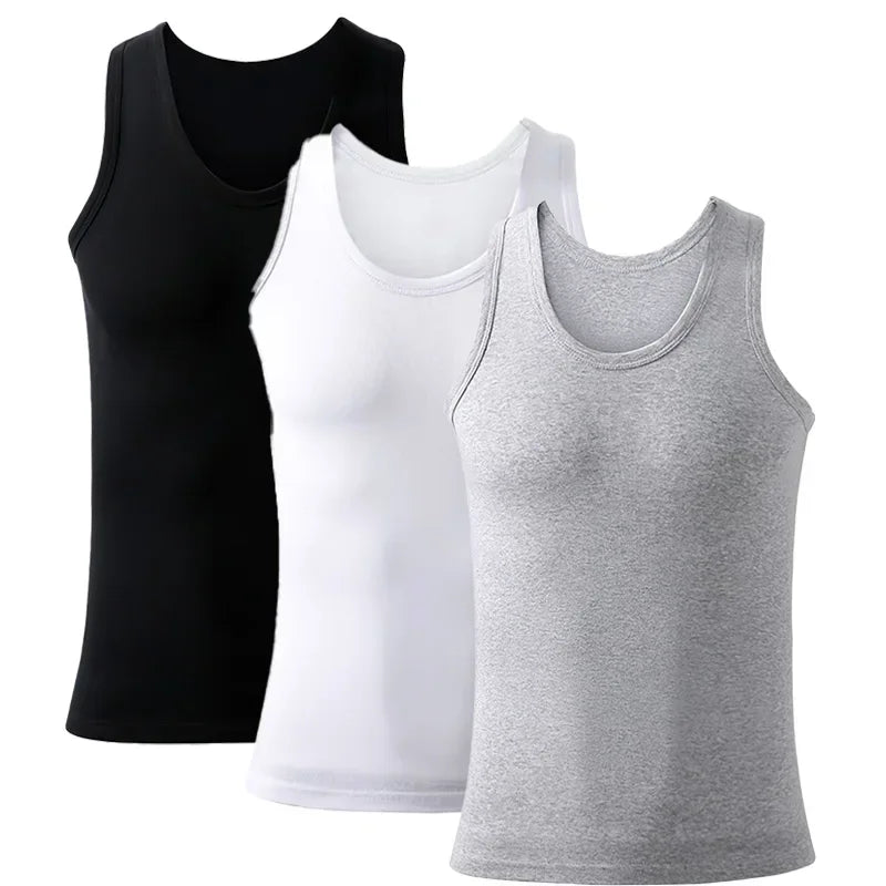 Cotton Tank Undershirts – Breathable Sleeveless Vests for Gym and Fitness