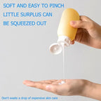 Silicone Travel Bottle Set – Refillable Leakproof Liquid Containers for Toiletries