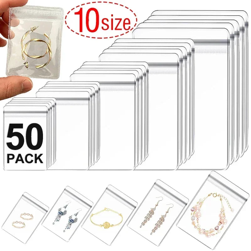 Transparent PVC Jewelry Pouches – Anti-Oxidation Bags for Storage