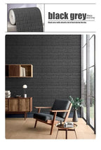 Self-Adhesive 3D Foam Brick Wallpaper – Waterproof Wall Decor for Home Living