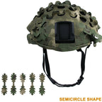 3D Camo Mesh Helmet Cover – Laser Cut Leaf Accessory for Airsoft and Hunting