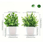 Artificial Potted Bonsai Tree – Realistic Green Plant for Home Office Decor