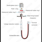 Deep UV UVC LED Lamp – 270nm-280nm Ultraviolet Light for Water Sterilization