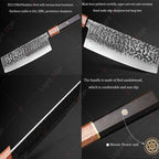 Hand Forged Japanese Chef Knife – Professional Kitchen Cleaver for Meat Cutting