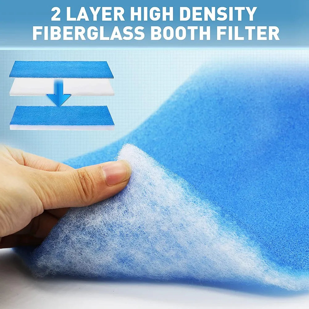 Fiberglass Airbrush Spray Booth Filter for Hobby Painting