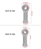 Fisheye Ball Bearing Rod Ends – M3 M4 Female Thread for 3D Printer Parts