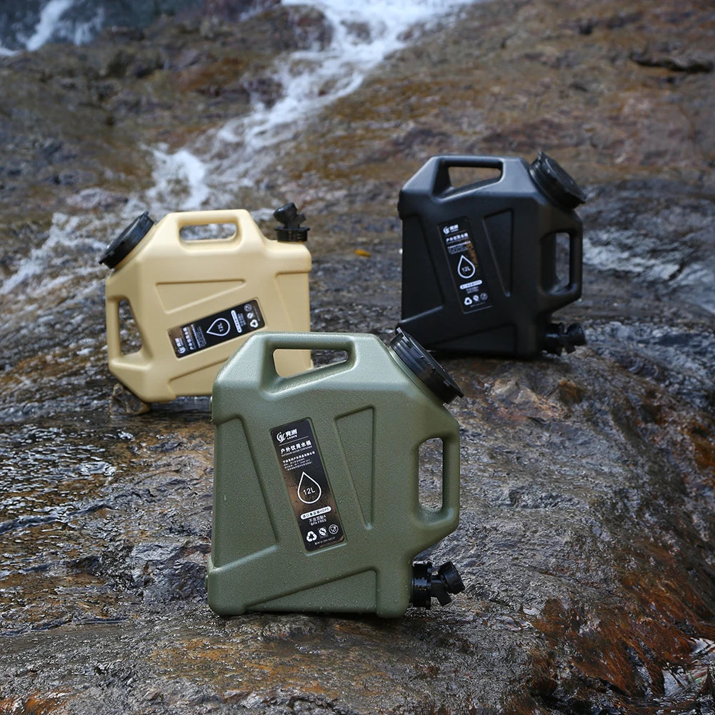Portable Water Container with Faucet – Large Capacity for Camping and Hiking