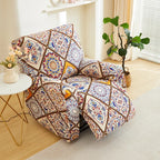Printed Elastic Recliner Cover – Stretch Slipcover for Living Room Furniture