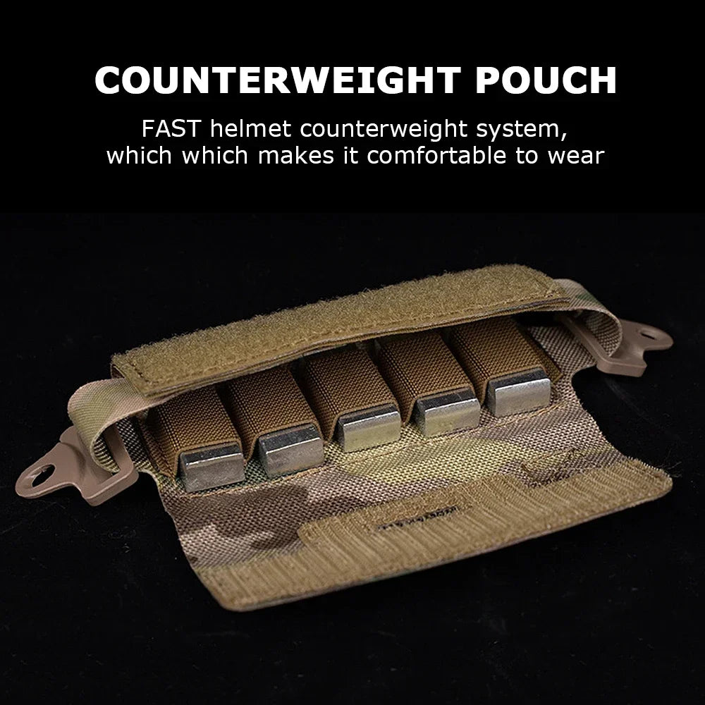 Tactical Helmet Counterbalance Pouch – Adjustable Weight Bag for Airsoft