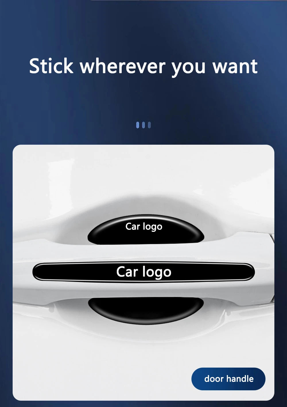 TPU Car Door Handle Protectors – Anti-Scratch Trim for Volkswagen Vehicles