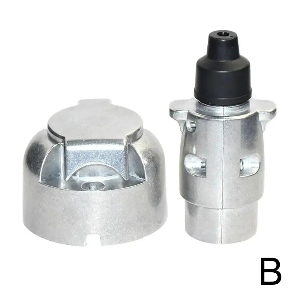 7-Pin Trailer Plug and Socket – Aluminum Alloy Connector for RV Boat Truck