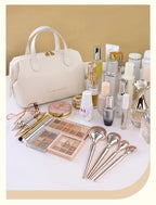 Large PU Travel Cosmetic Bag – Waterproof Toiletry Organizer for Makeup