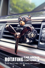 Pilot Bear Car Air Freshener – Cartoon Vent Clip for Interior Decoration