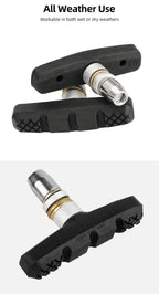 60mm Threaded V-Brake Pads – All-Weather MTB Brake Shoes for Mountain Bikes