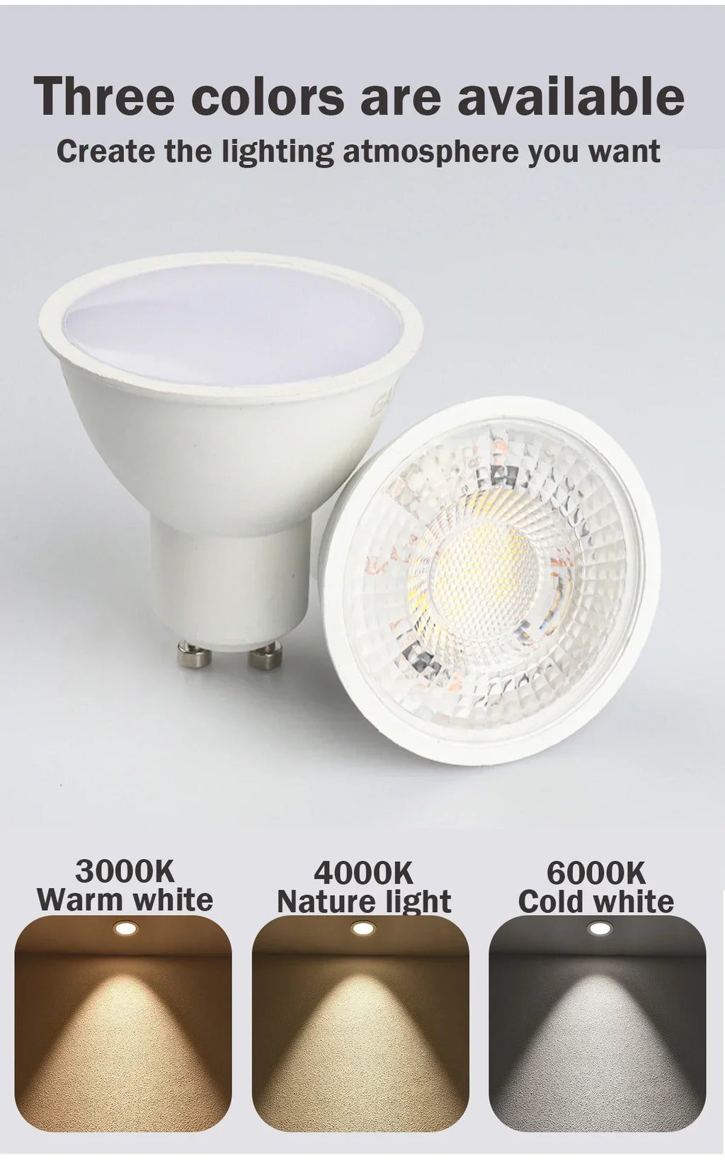 GU10 LED Spotlight Bulbs – Energy Efficient Lighting for Home Replacement