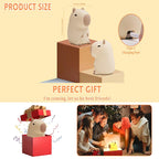 Silicone Capybara Night Light – Rechargeable Animal Bedside Lamp for Kids