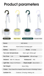 Portable Retro LED Camping Light – Waterproof Hanging Lamp for Outdoor Emergencies