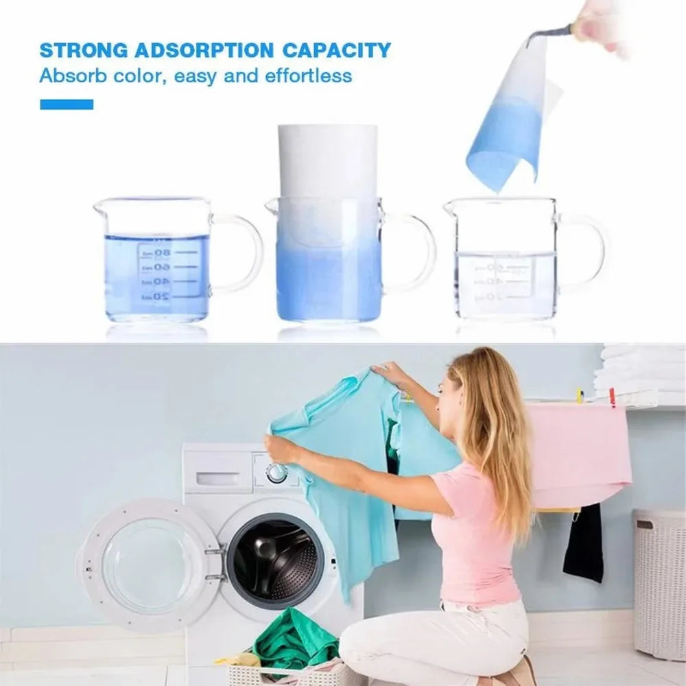 Color Catcher Laundry Sheets – Stain Absorbing Fabric for Mixed Washes