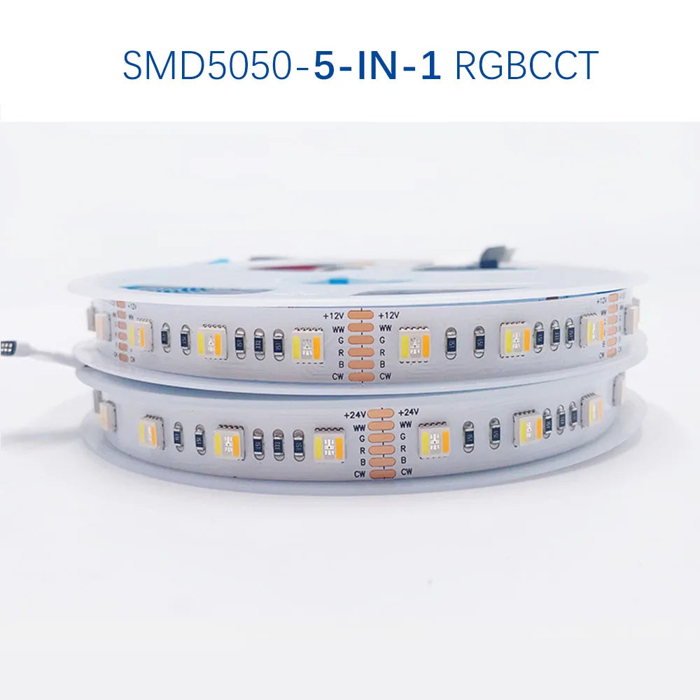 RGBCCT LED Strip Light – Waterproof Flexible Lighting for Home Decor