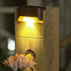 Warm White Solar LED Step Light – Waterproof Outdoor Lamp for Garden Patio