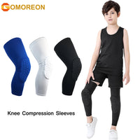 Honeycomb Compression Knee Guards – Youth Protective Gear for Sports