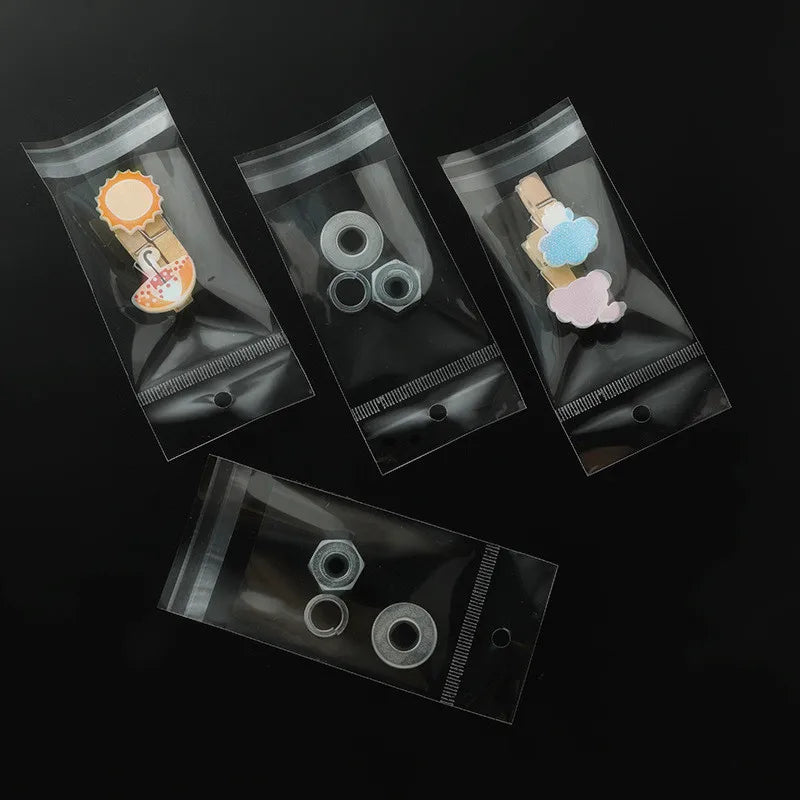 Transparent Self-Adhesive Storage Bags – Retail Packaging for Product Display