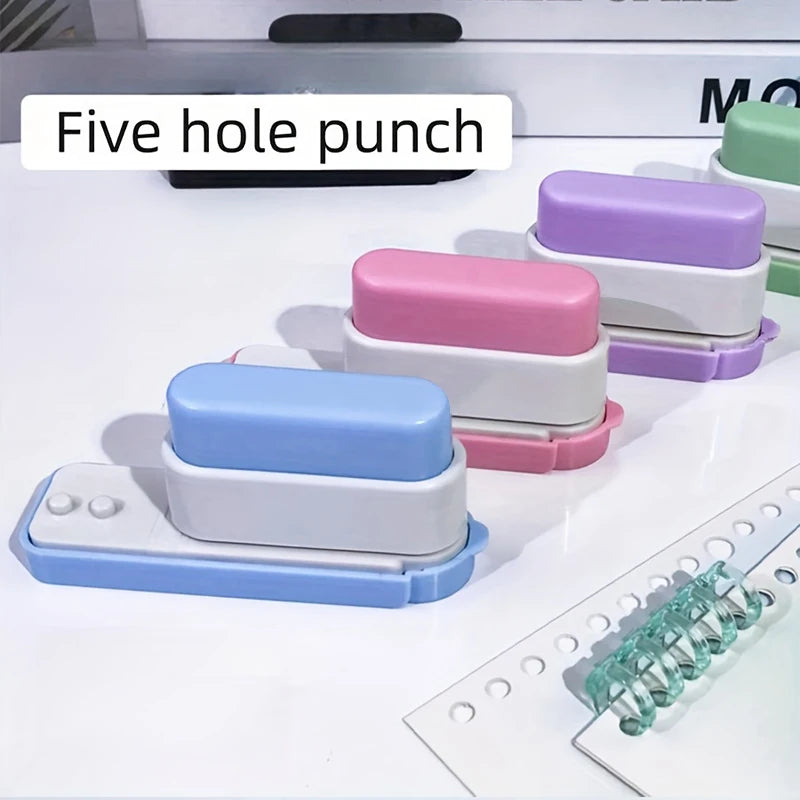 5-Hole Punch – Office Desk Organizer for DIY Notebook and File Binding