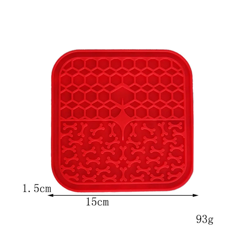 Silicone Slow Feeder Mat – Anti-Choking Pet Licking Bowl for Bath and Grooming