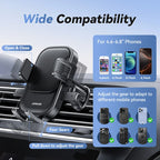 Universal Car Phone Mount – 360° Rotating Air Vent Holder for Smartphone