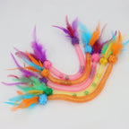 Interactive Cat Feather Ball – Plush Mint Toy for Kitten Play