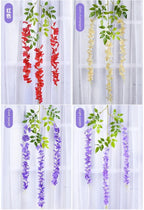 Silk Wisteria Hanging Vines – 110cm Artificial Flower Garland for Wedding Decor