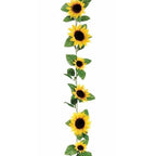 Silk Sunflower Garland – 260cm Artificial Floral Vine for Wedding Arch Decor