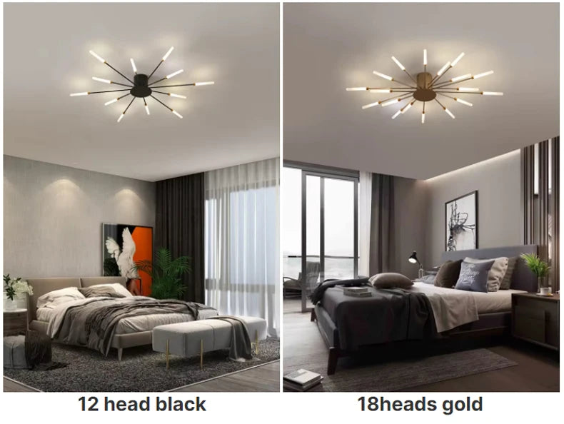 Modern Fireworks LED Ceiling Lamp – Decorative Chandelier for Living Room