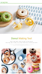 Donut Mold Cutter – Kitchen Baking Tool for Homemade Dessert Making