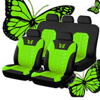 Butterfly Embroidered Car Seat Covers – Universal Auto Interior Accessories