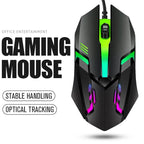 Wired LED Gaming Mouse – Ergonomic Backlit Optical Mouse for PC Desktop Laptop