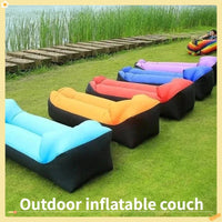 Portable Inflatable Camping Sofa – Folding Air Lounger for Outdoor Travel