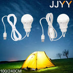 Portable LED USB Lantern – Dimmable Hanging Bulb for Camping and Hiking