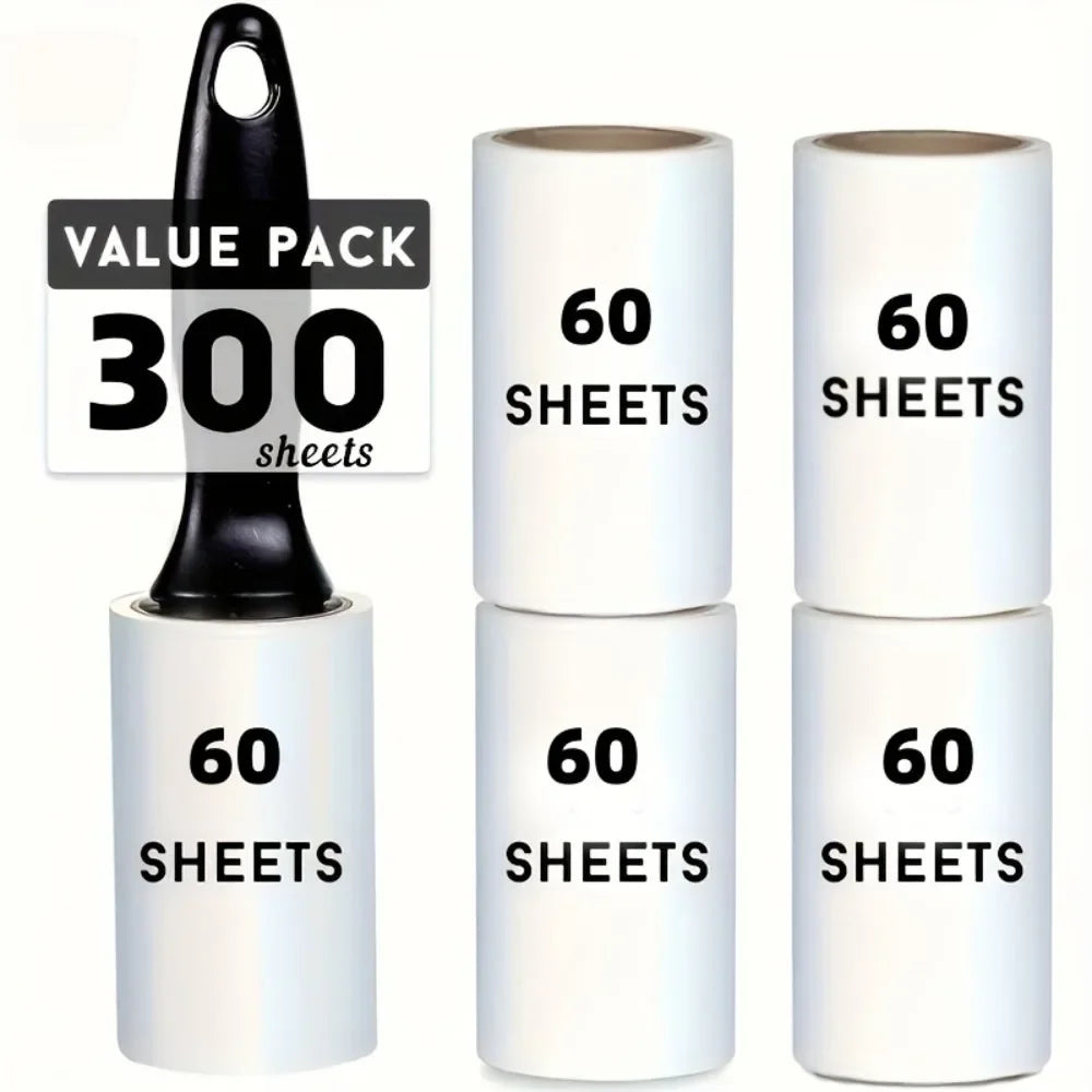 Reusable Lint Roller – Sticky Adhesive Pet Hair Remover for Furniture Clothes