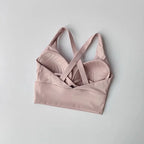Shock-Absorbing Yoga Sports Bra – Breathable Fitness Top for Gym Workout